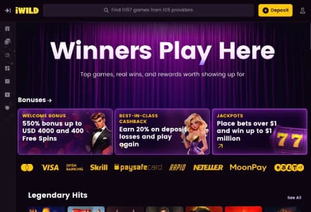 iWild - 8,000+ Games Crypto Casino