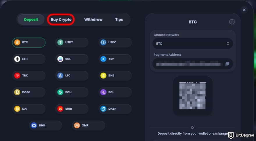 Jack.com review: deposit with crypto or choose to buy coins. Jack.com review: deposit with crypto or choose to buy coins.