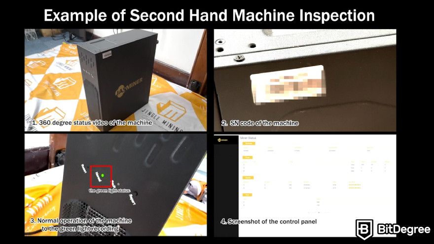 Jingle Mining review: used ASIC inspection.
