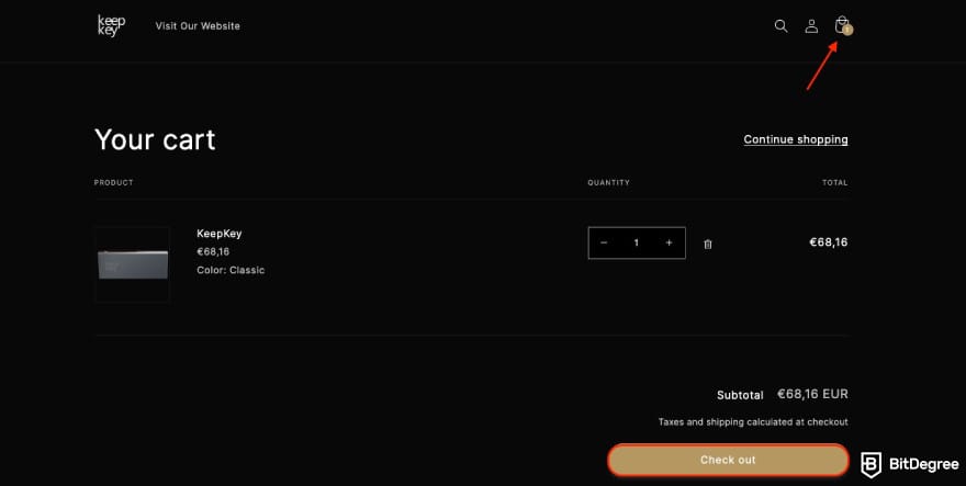 KeepKey discount code: KeepKey's shopping cart page. KeepKey discount code: KeepKey's shopping cart page.