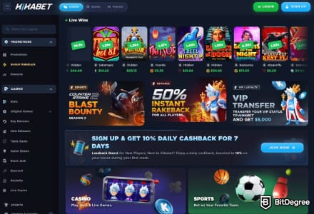 Kikabet - Casino, Sportsbook, and Futures Trading in One Account