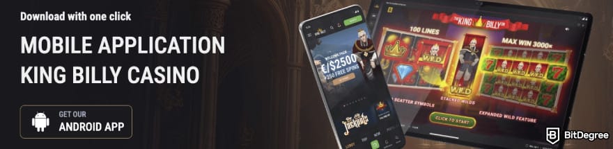 King Billy casino review: King Billy offering to download the android apk app. King Billy casino review: King Billy offering to download the android apk app.