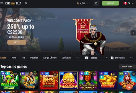 King Billy - Huge Game Library, User-Friendly Navigation