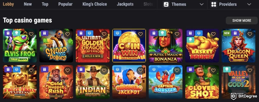 King Billy casino review: King Billy's top casino games. King Billy casino review: King Billy's top casino games.