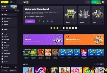 Kings.Game - ETH Support Alongside 16+ Other Cryptocurrencies