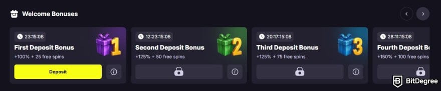 Kings.Game casino review: Kings.Game welcome bonuses.