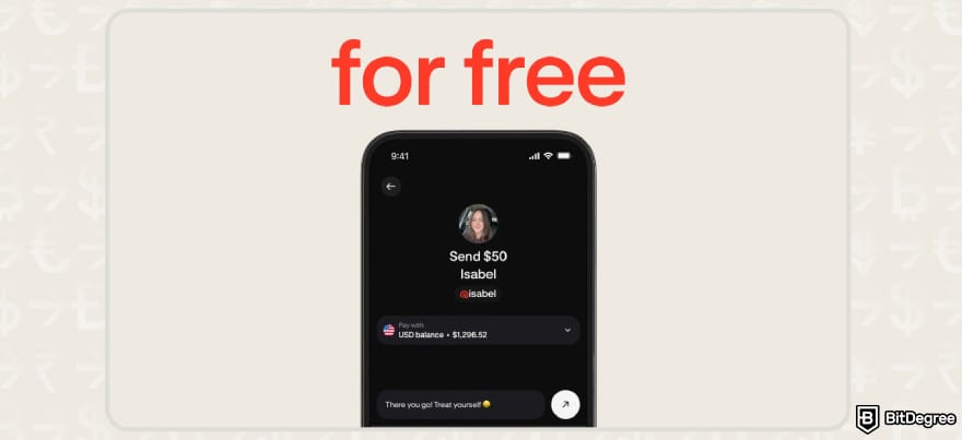 Krak app review: Krak app interface displaying a completed fund transfer.