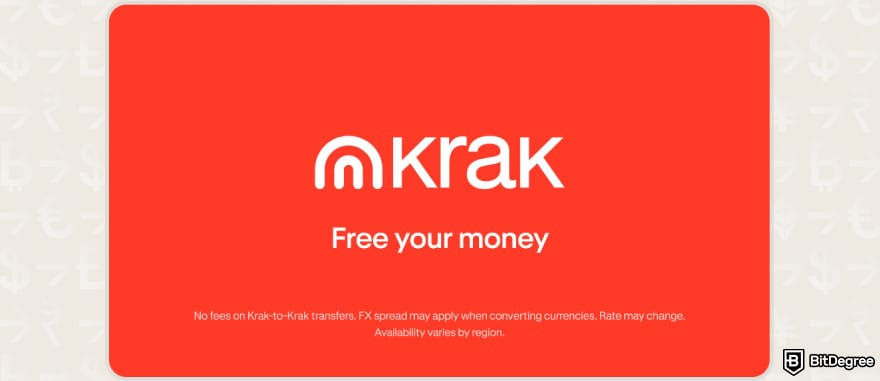 Krak app review: Krak logo and tagline.