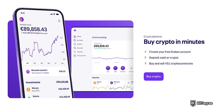 Kraken review: buy crypto in minutes with Kraken mobile app.