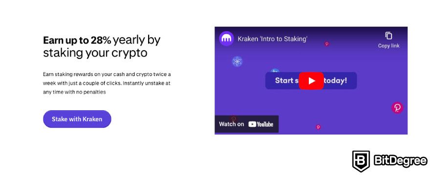 Kraken staking: earn up to 28%.