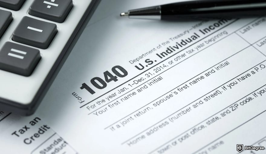 Kraken taxes: Form 1040 for reporting crypto income in the US.