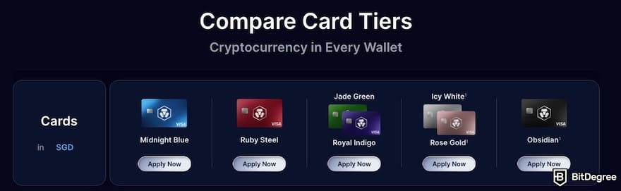 Kraken vs Crypto.com: Crypto.com Visa card tiers. Kraken vs Crypto.com: Crypto.com Visa card tiers.