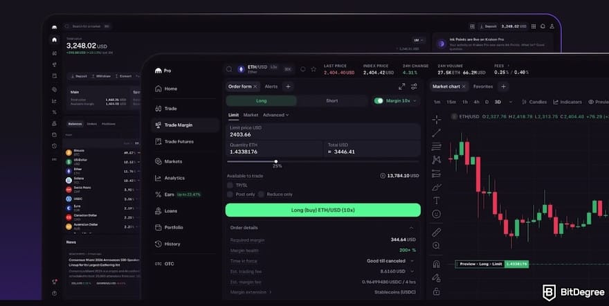 Kraken vs Robinhood comparison: Kraken's margin trading interface. Kraken vs Robinhood comparison: Kraken's margin trading interface.