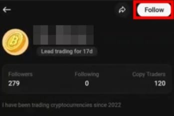 KuCoin copy trading: a Lead Trader profile.