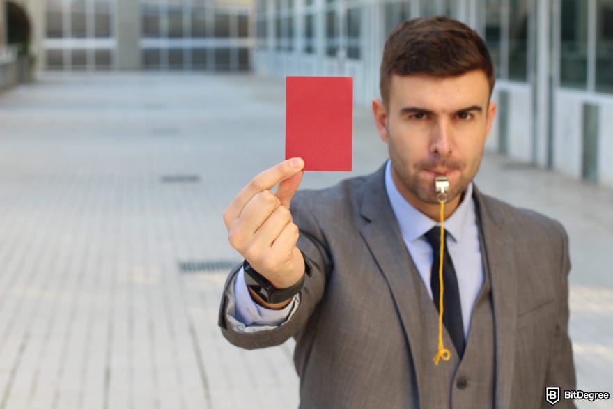 KuCoin copy trading: a red card.