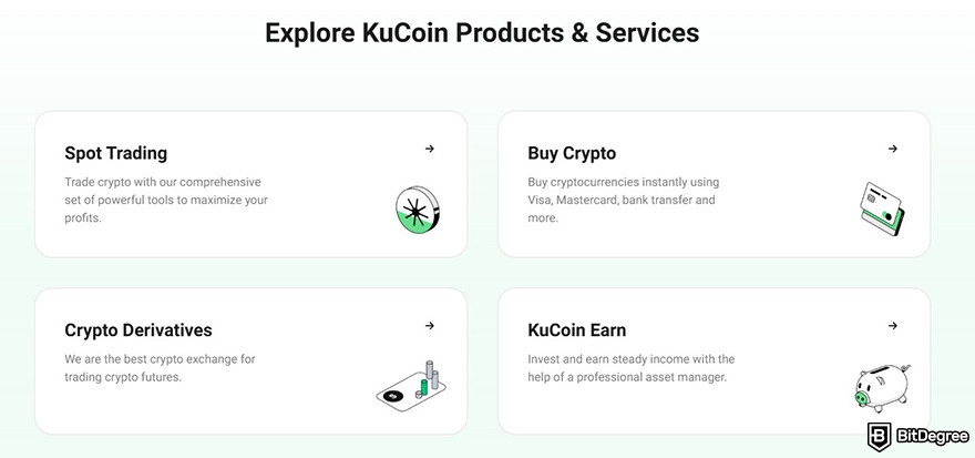 KuCoin review summary: key features.