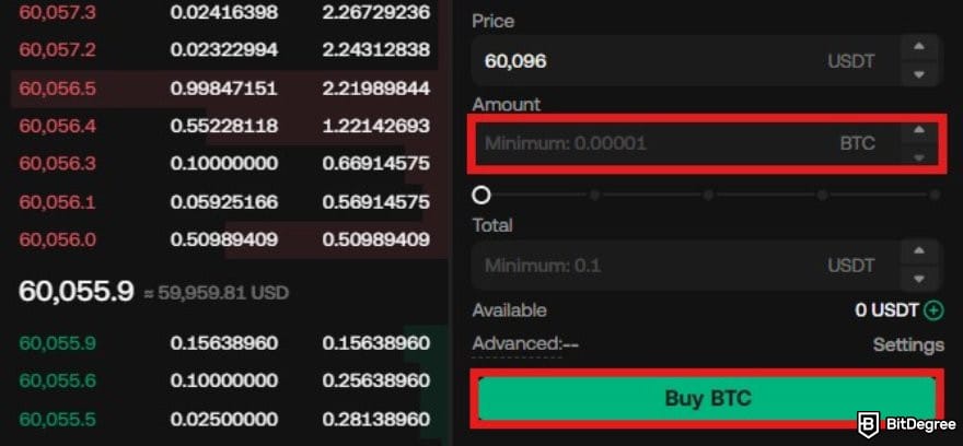 KuCoin vs Bybit: the order amount and the buy button on KuCoin trading interface. KuCoin vs Bybit: the order amount and the buy button on KuCoin trading interface.