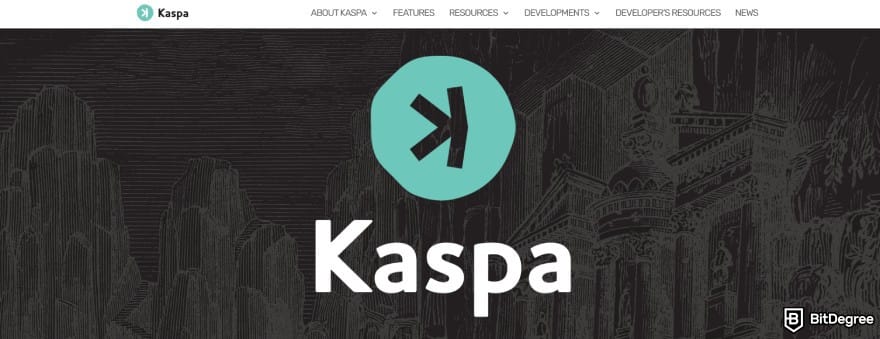Layer 1 crypto list: Kaspa's website.