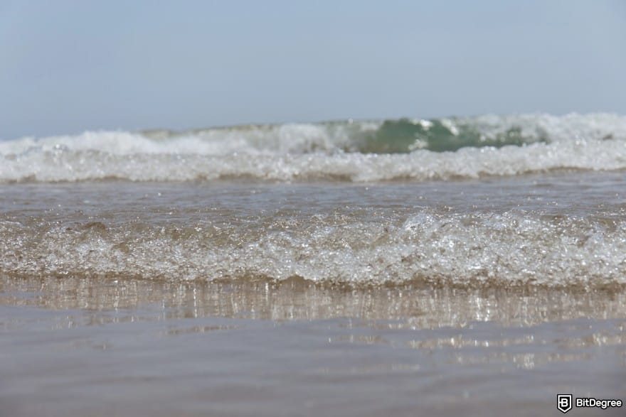 Layer 1 crypto list: an actual image of sea level to illustrate Solana's Sealevel.