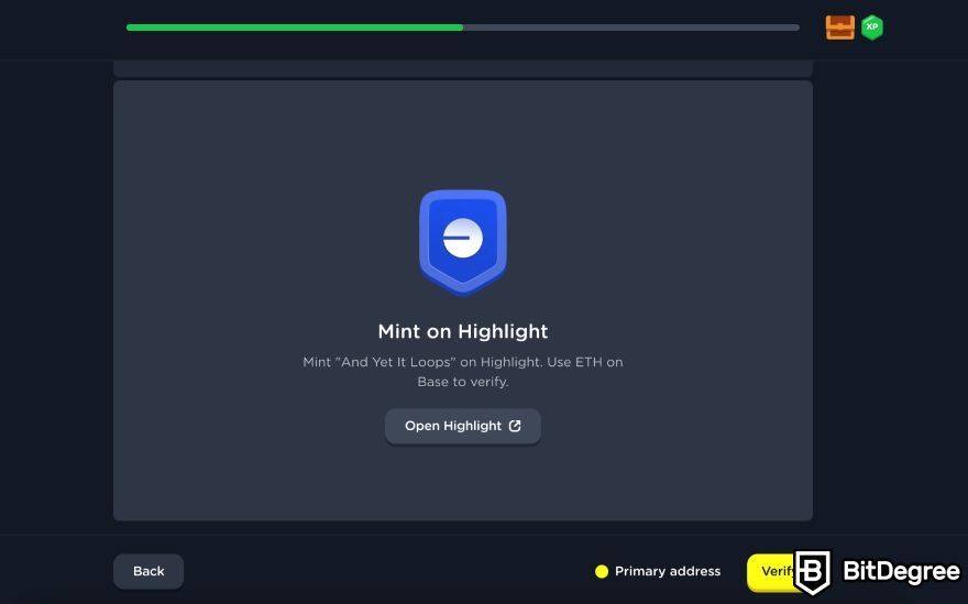 Layer3 review: a quest to mint an NFT on Highlight.