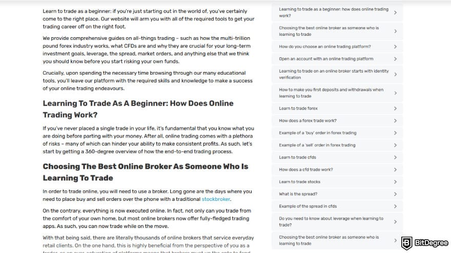 Learn2Trade review: the landing page does need some improvement.