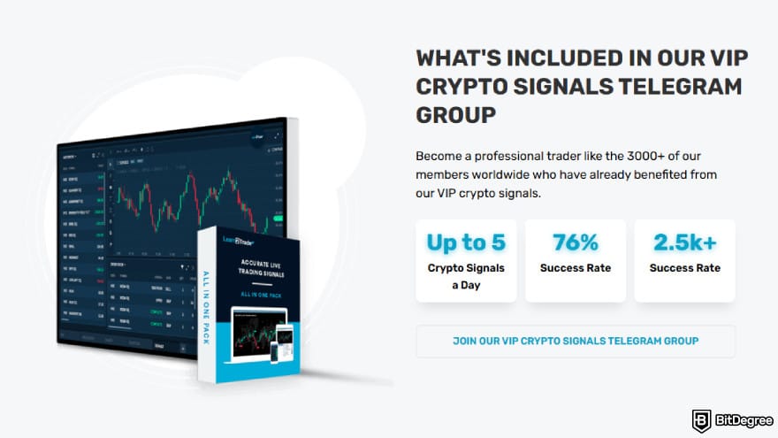 Learn2Trade review: VIP group features.