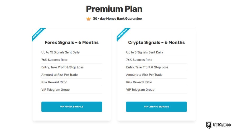 Learn2Trade review: forex and crypto signals premium plans.