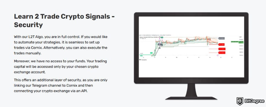Learn2Trade review: crypto signals security.