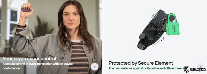 Ledger alternatives: Trezor Safe 5 showcasing its benefits.