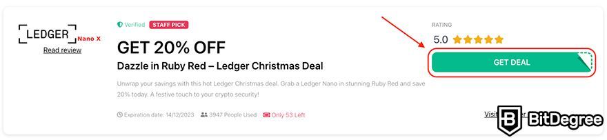 Ledger Christmas packs: coupon.