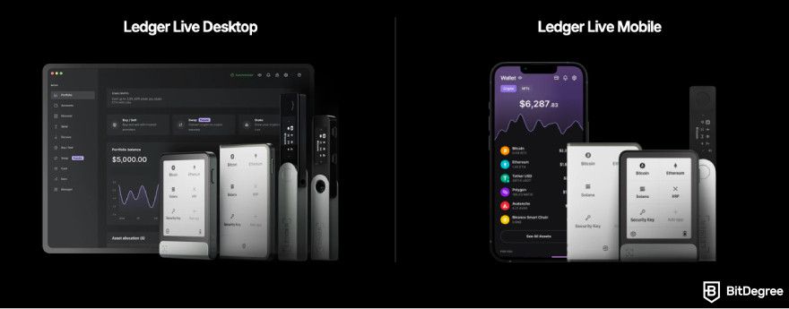 Ledger Flex review: Ledger Live app.