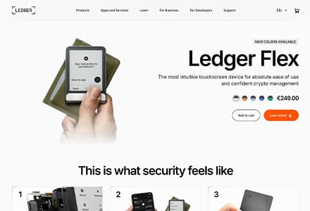 Ledger Flex - Best SUI Cold Wallet
