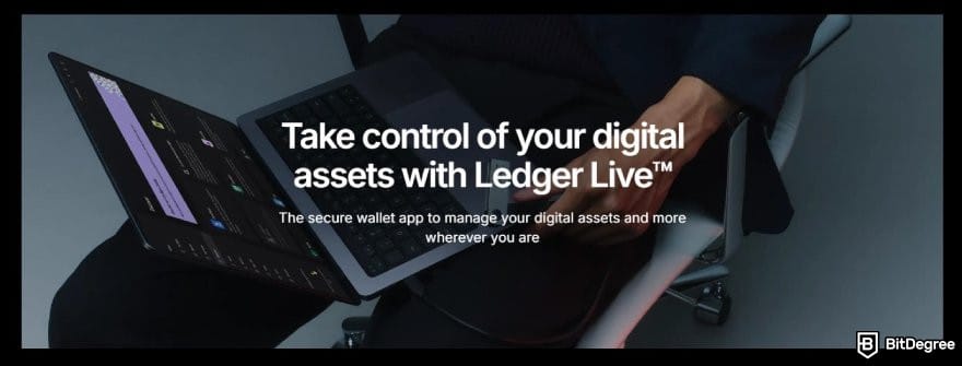 Ledger Nano S Plus review: description of Ledger Live on Ledger's website.