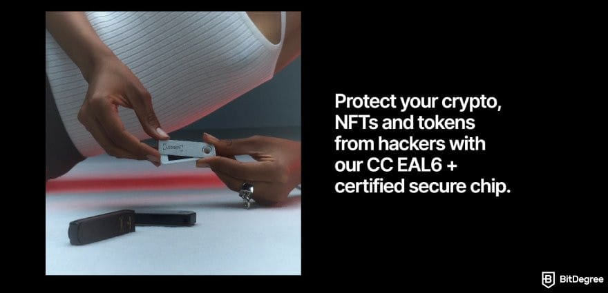 Ledger Nano S Plus review: description of Ledger Nano S Plus's certified secure chip.