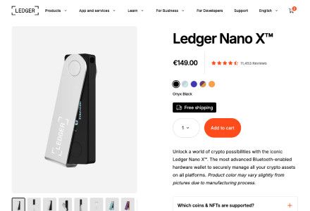 Ledger Nano X - Amazing Physical Design & UI, Top-Tier Security Features