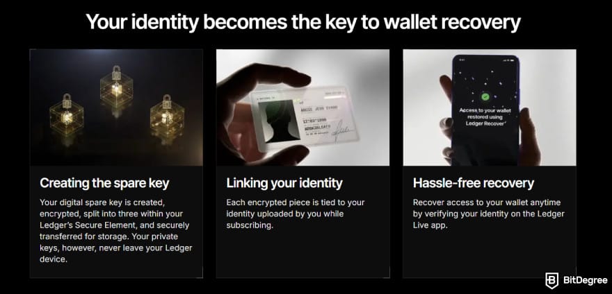 Ledger Recovery Key review: Ledger Recover features.