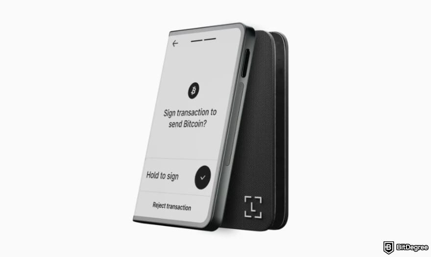 Ledger Stax review: Ledger Stax device.