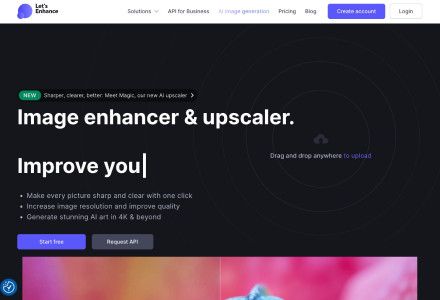Let's Enhance - A Beginner-Friendly Image Enhancement Platform