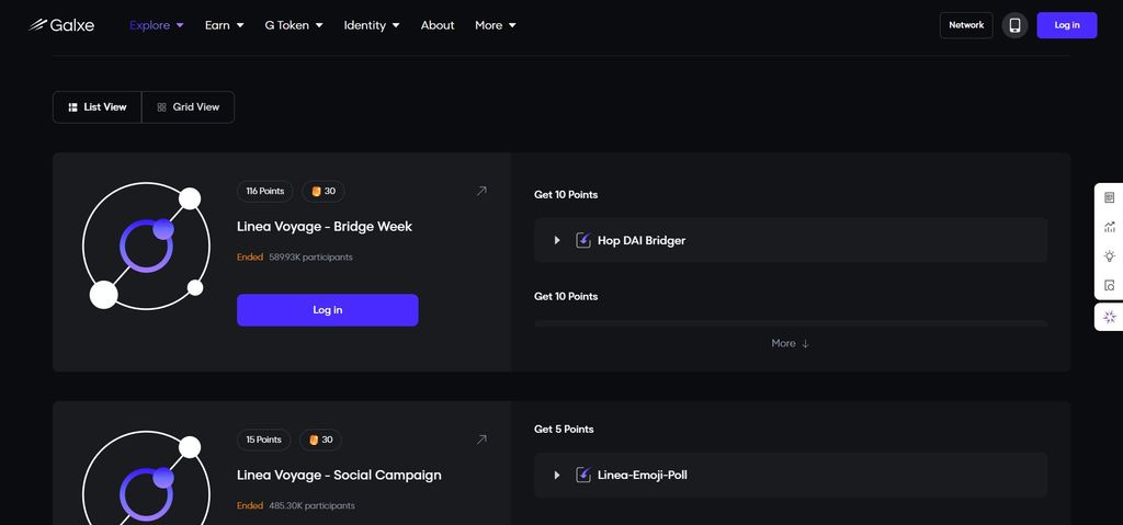 Linea airdrop guide: Linea Voyage on Galxe.