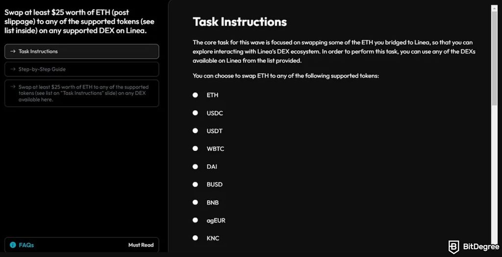 Linea airdrop guide: task instructions for Linea Voyage Wave 3.