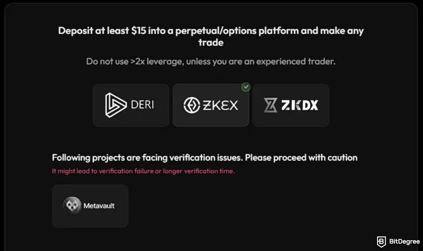 Linea airdrop guide: task instructions for depositing a certain amount for Linea Voyage Wave 7.