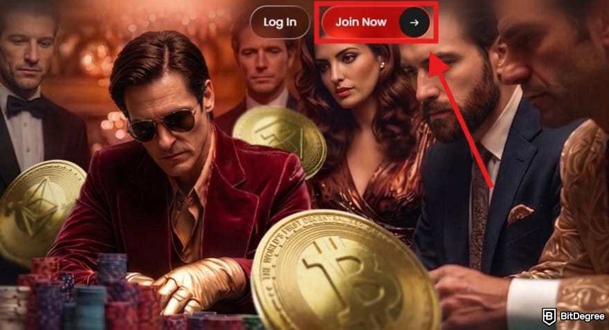 Lucky Rollers casino review: Lucky Rollers homepage with the Join Now button highlighted. Lucky Rollers casino review: Lucky Rollers homepage with the Join Now button highlighted.