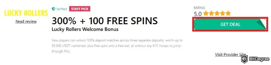 Lucky Rollers promo code: the Lucky Rollers' promo coupon on BitDegree. Lucky Rollers promo code: the Lucky Rollers' promo coupon on BitDegree.