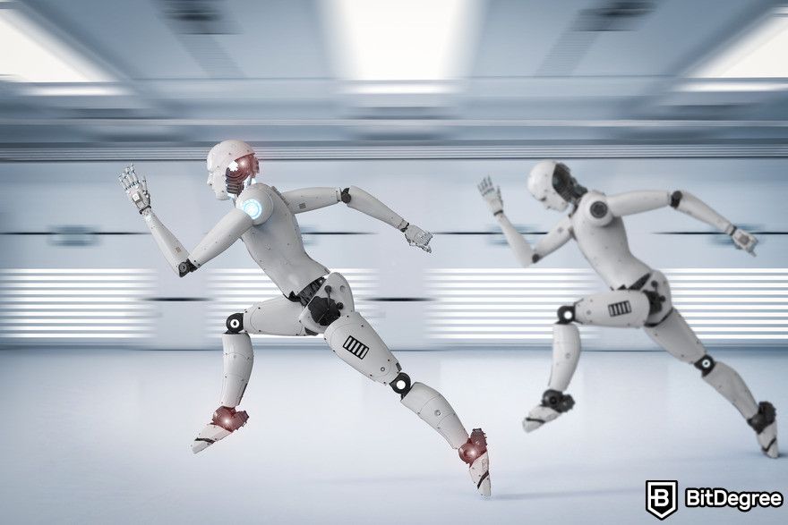 Machine learning vs AI: running robots.