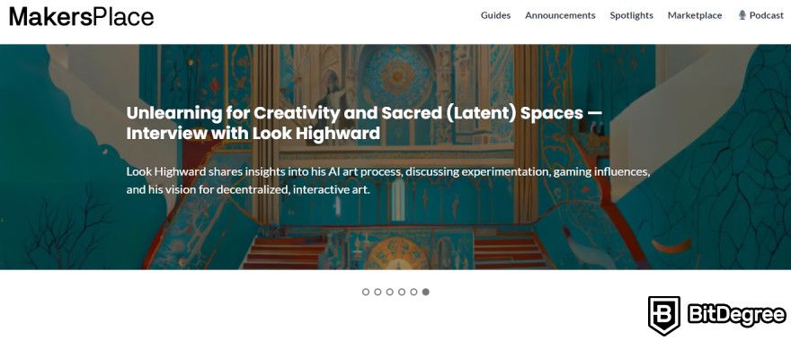 MakersPlace review: MakersPlace's blog.