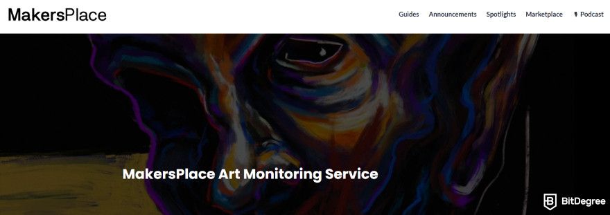 MakersPlace review: art monitoring service.