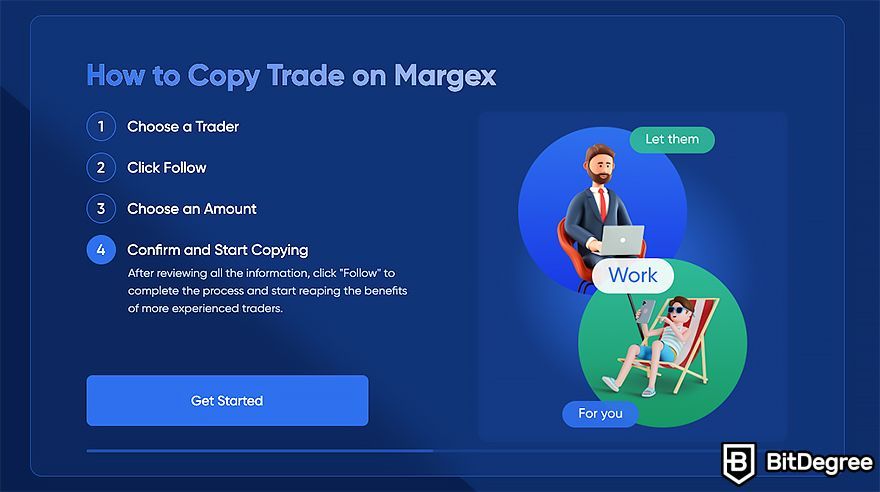 Margex review: copy trading.