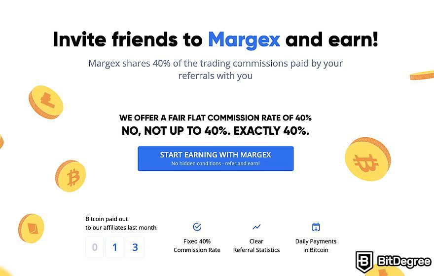 Margex review: referral program.