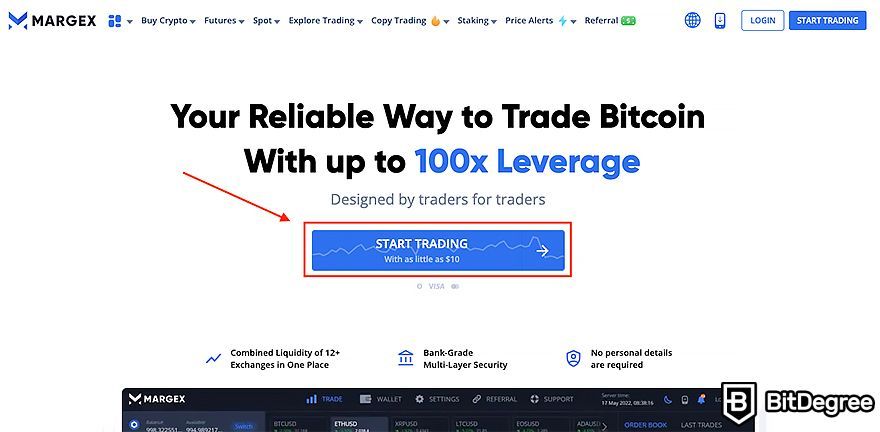 Margex review: start trading.