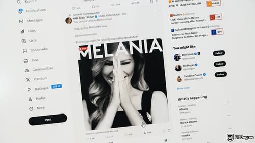 Melania Trump Promotes MELANIA Token Despite Team Sale Concerns